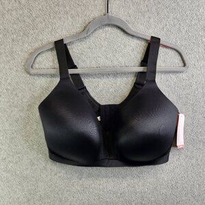 Ambrielle Bra 38DDD Black Lightly Lined Wire Free Full Coverage Back Smoothing